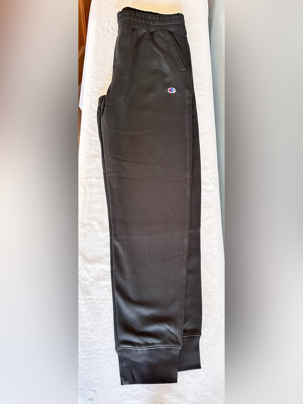 Champion Black Athletic Joggers with Small Logo